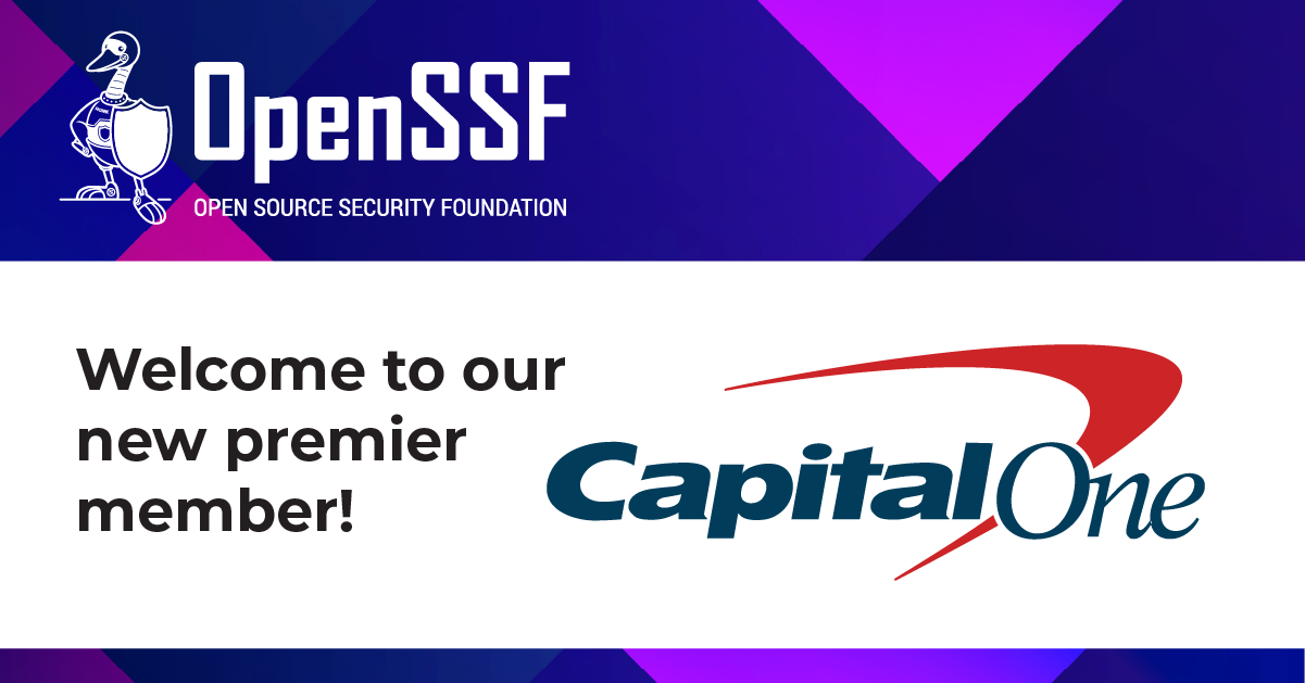 OpenSSF Welcomes Capital One
