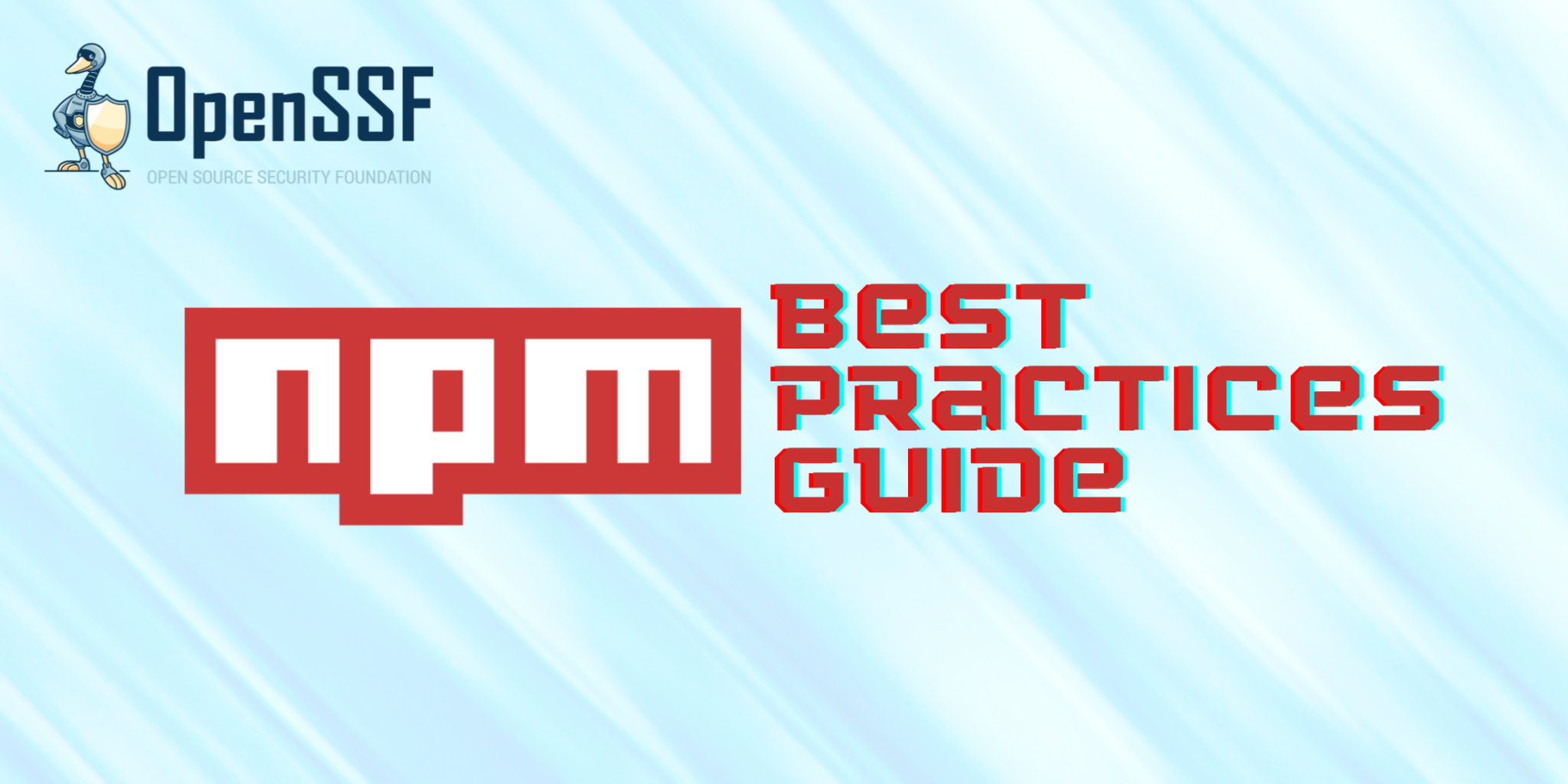openssf npm best practices