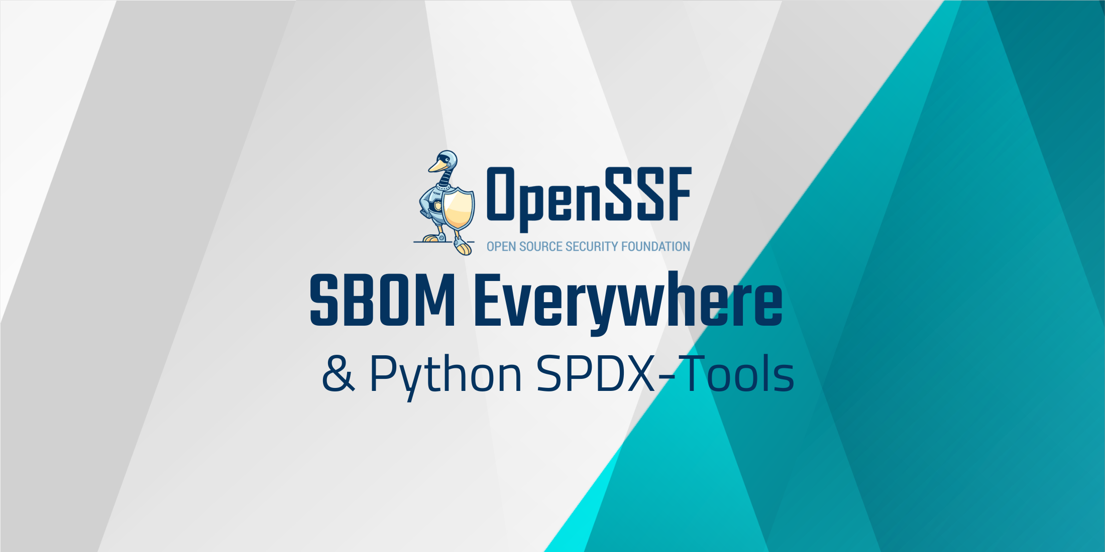 OpenSSF SBOM Everywhere Python SPDX-Tools