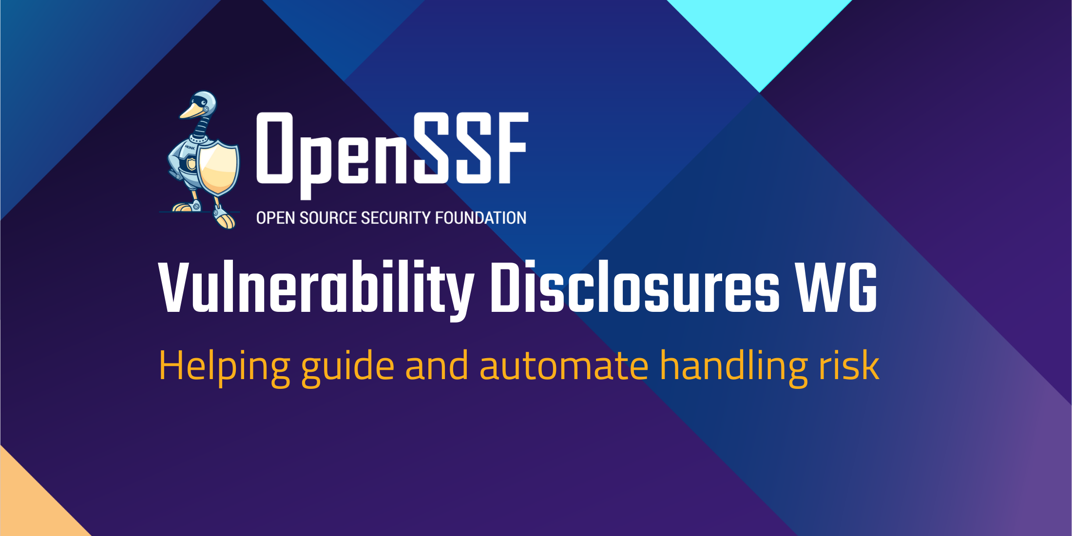 OpenSSF Vulnerability Disclosures Working Group