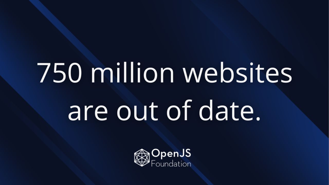 750 million websites out of date