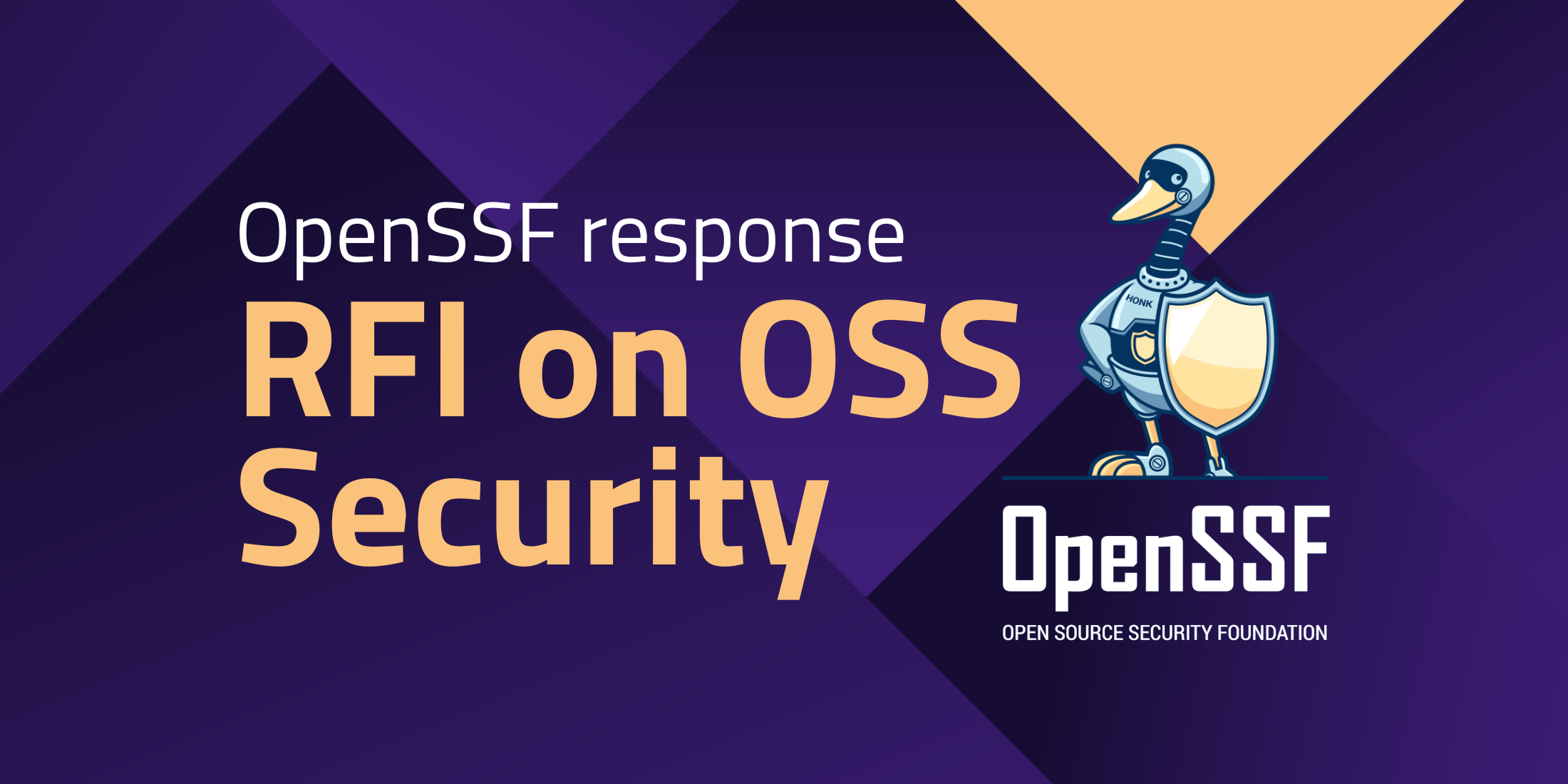 OpenSSF ONCD RFI OSS Security Response